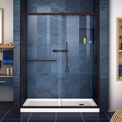Dreamline Encore 32 Inch D X 60 Inch W Shower Door In Brushed