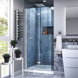 Dreamline White Chrome Shower Door