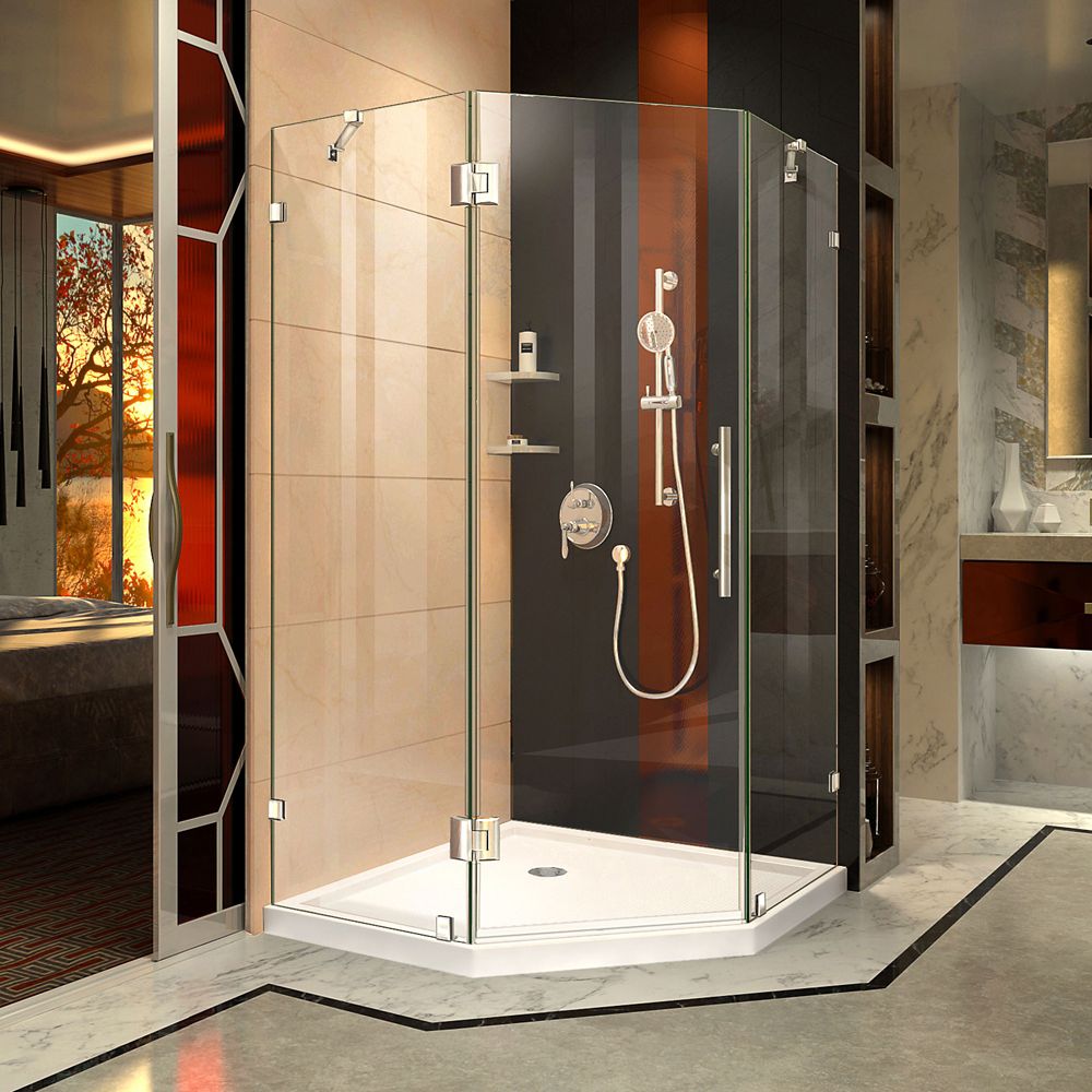 Dreamline Prism Lux 40 Inch D X 40 Inch W Shower Enclosure In