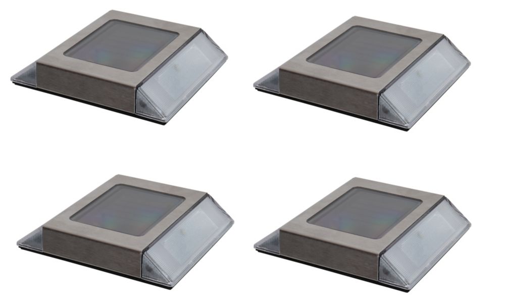Fusion 4 Solar Deck Lights The Home Depot Canada