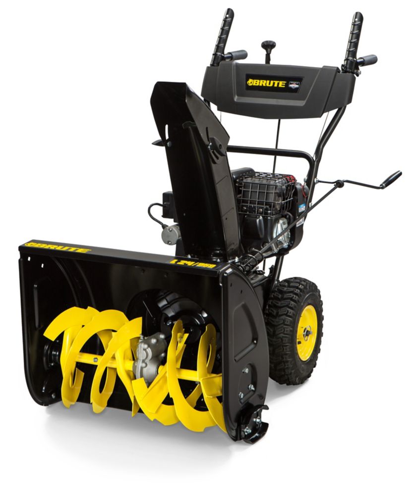 Brute 24 inch 9.5 TP Gas Dual Stage Snowblower The Home Depot Canada