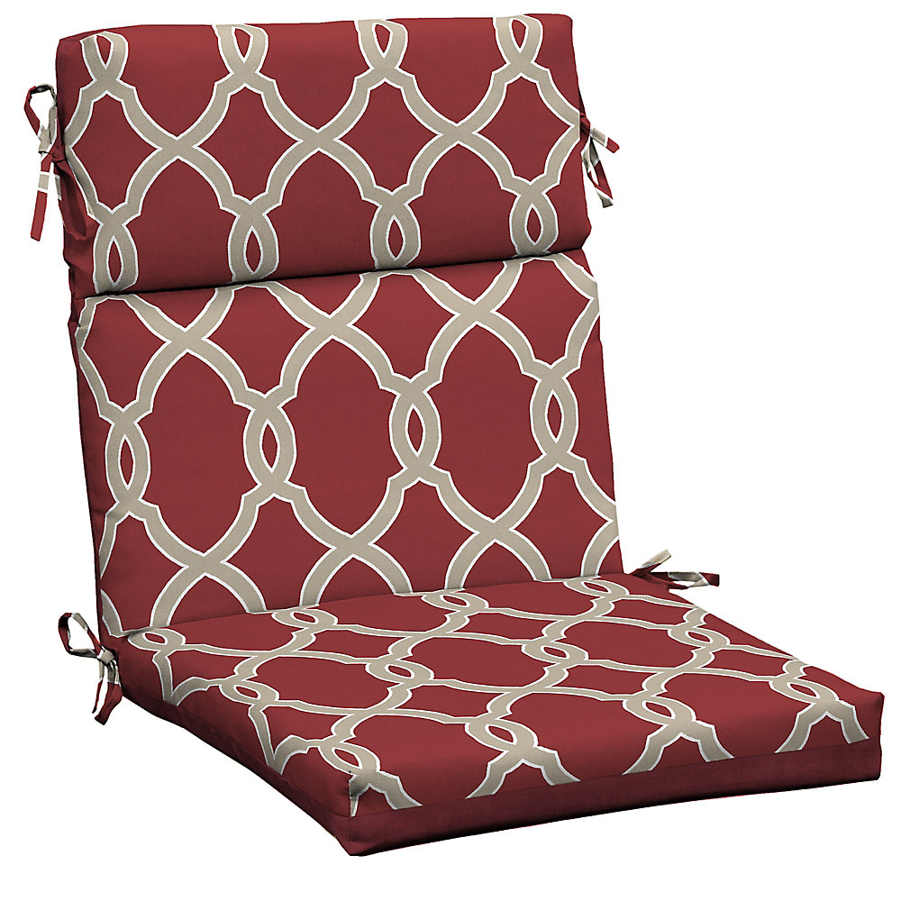 Hampton Bay Coussin de chaise de salle à manger d'extérieur à haut
