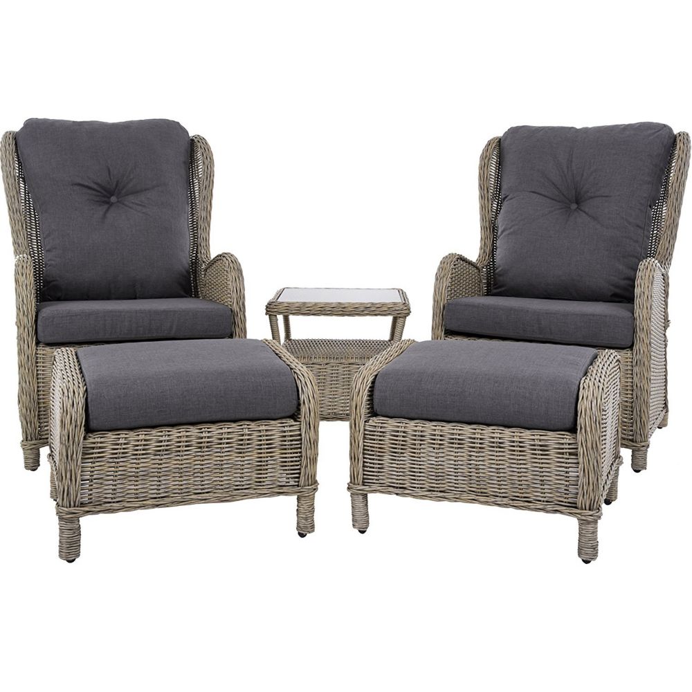  Vivere  Southampton 5 Piece Rattan  Sofa Conversation Set 