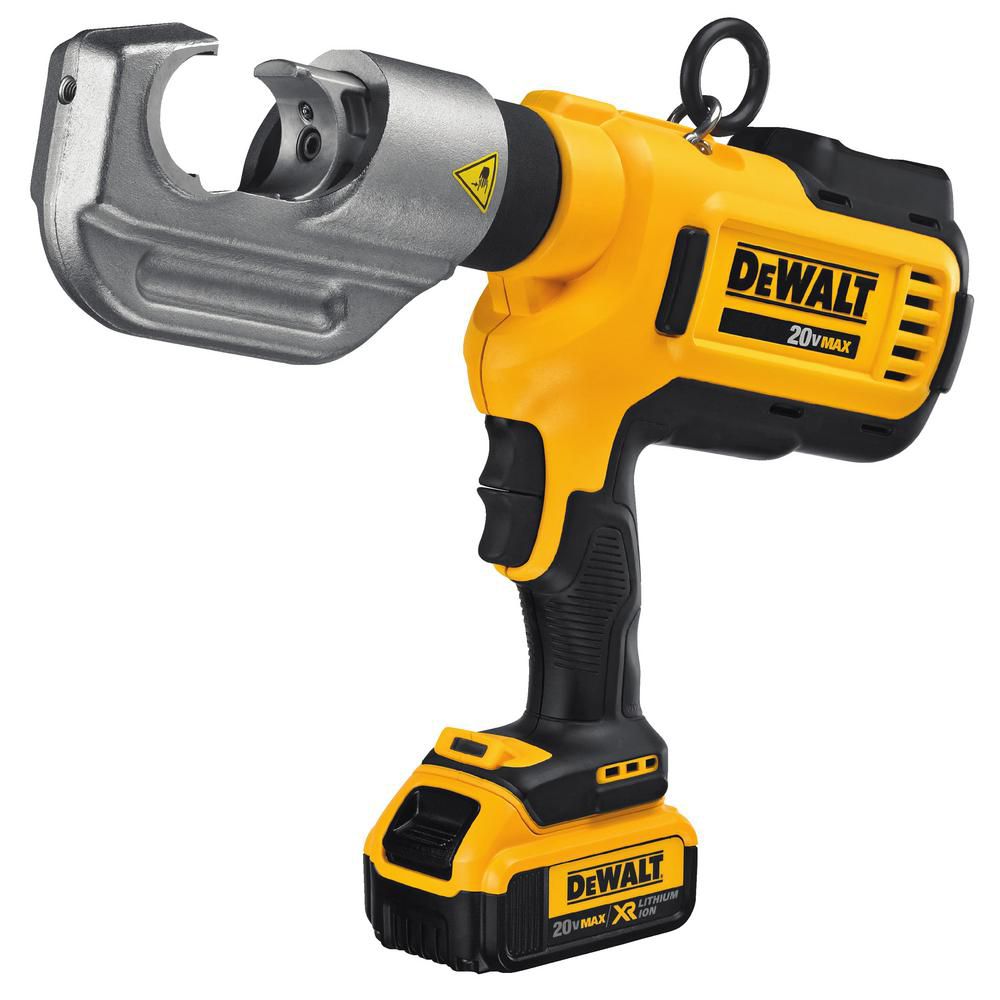 DEWALT 20V MAX Died Electrical Crimping Tool (4.0 Ah) with 2 Batteries