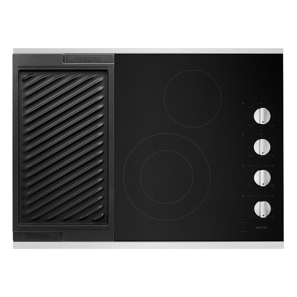 Maytag 30inch Electric Cooktop in Stainless Steel with 4 Elements and