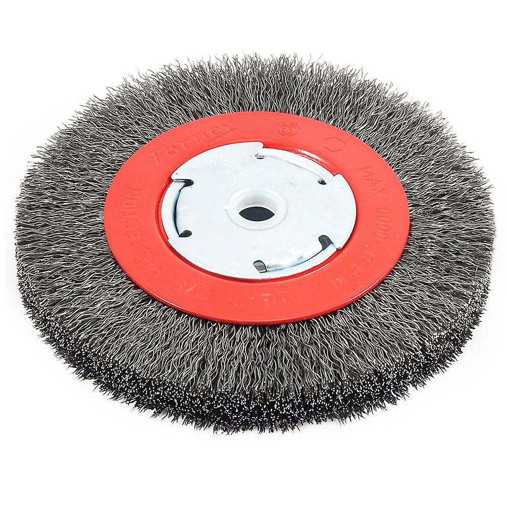 Wire Wheel Crimped, 6 inch x .014 inch x 1/2 inch - 5/8 inch Arbor