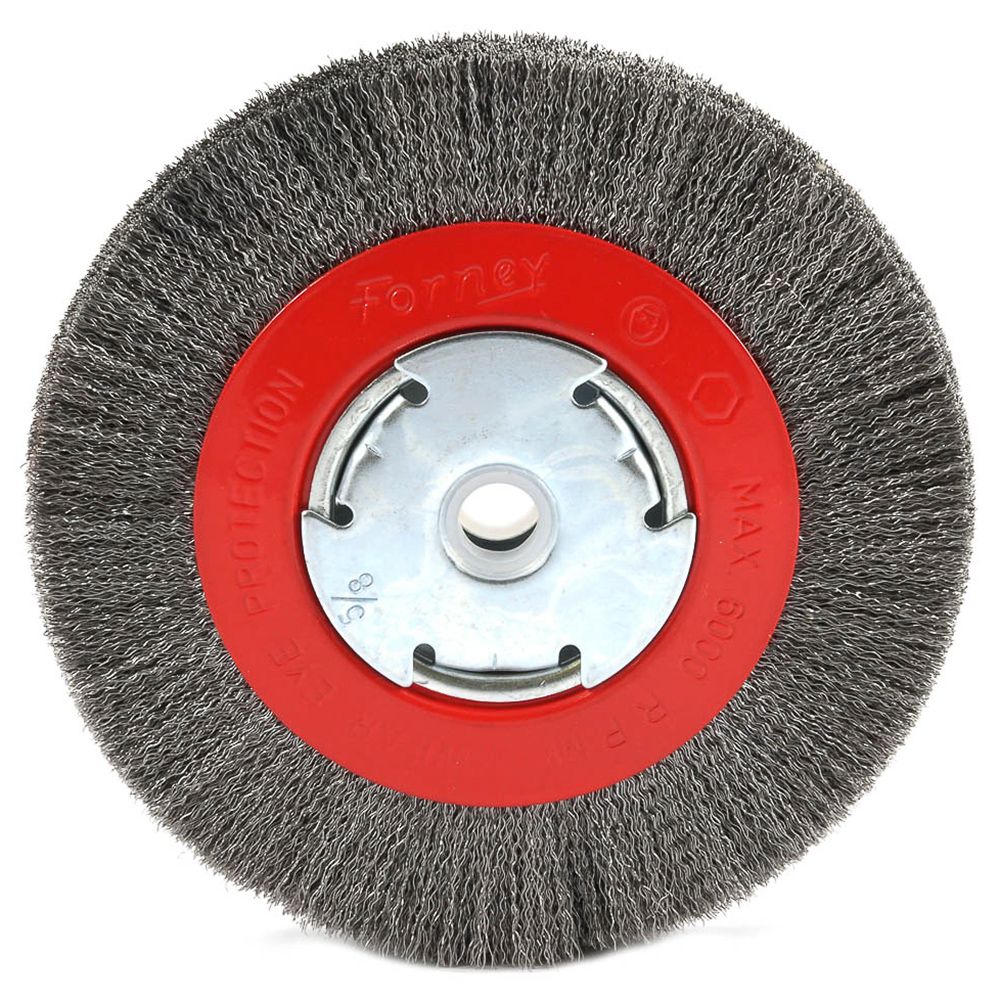 Forney Industries Wire Wheel Crimped, 6 inch x .008 inch x 1/2 inch - 5