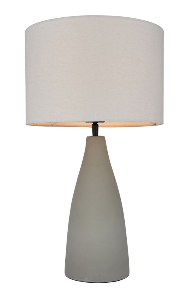 L2 Lighting Concrete Base Table Lamp The Home Depot Canada L2 Lighting Concrete Base Table Lamp