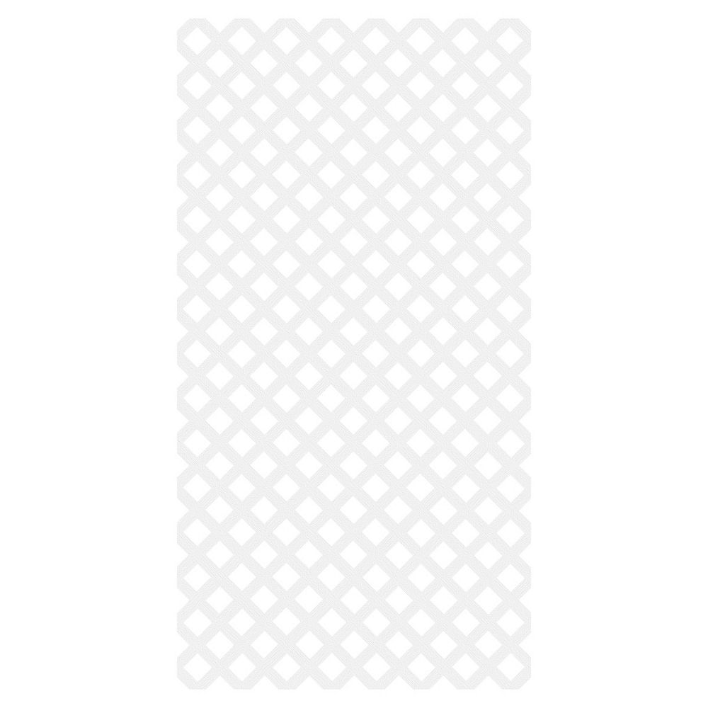 Barrette Diamond Classic 4x8 Vinyl Lattice White The