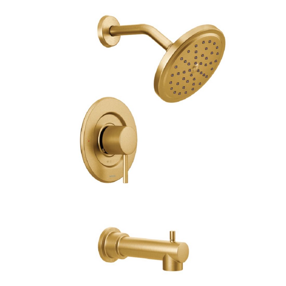 MOEN Align 1Handle Tub and Shower Moentrol Faucet Trim Kit in Brushed Gold (Valve Sold Se