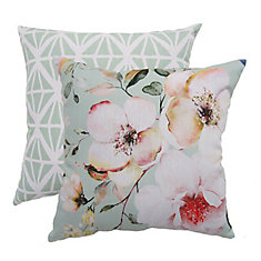 Pillow - 20x20 Faye Floral Print / Diamond Frenzy (2-Pack)