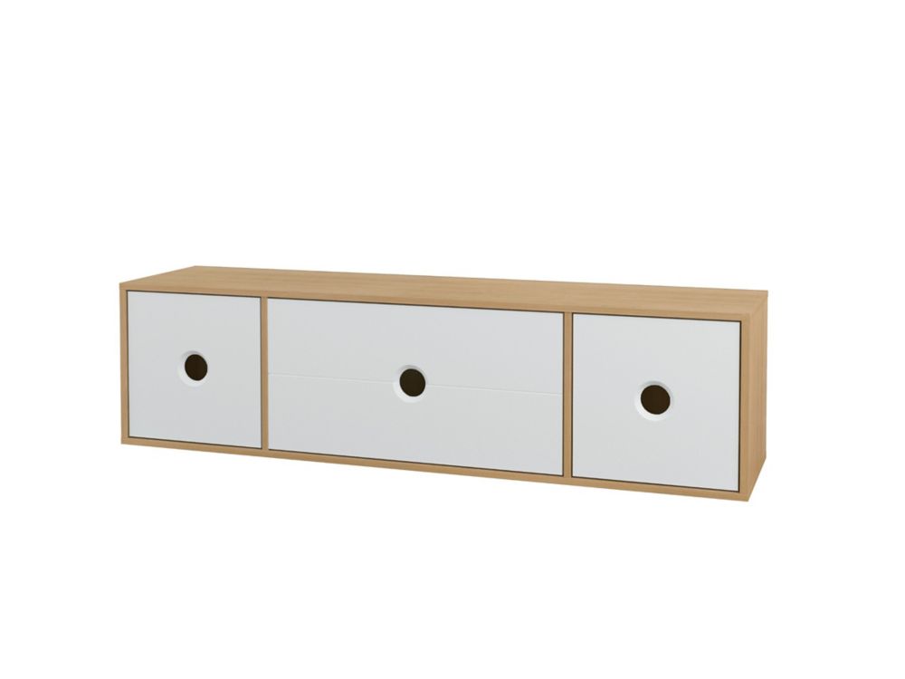 Tv Stands The Home Depot Canada Nexera Domino 60 Inch Tv Stand In Natural Maple