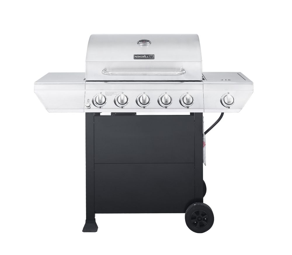 NexGrill 5Burner Propane BBQ in Stainless Steel with Side Burner The Home Depot Canada