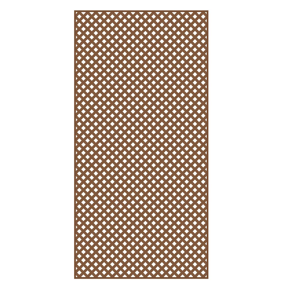 brown vinyl lattice panels