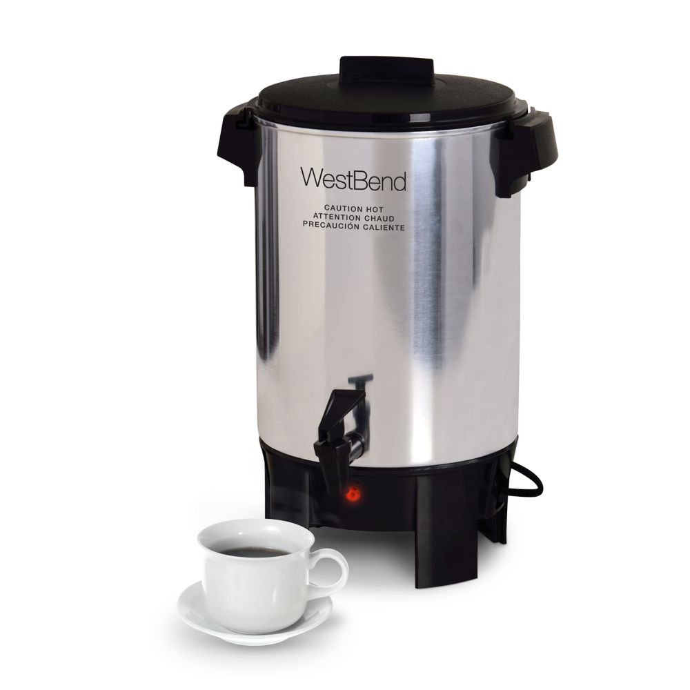 West Bend 30-Cup Polished Coffee Urn