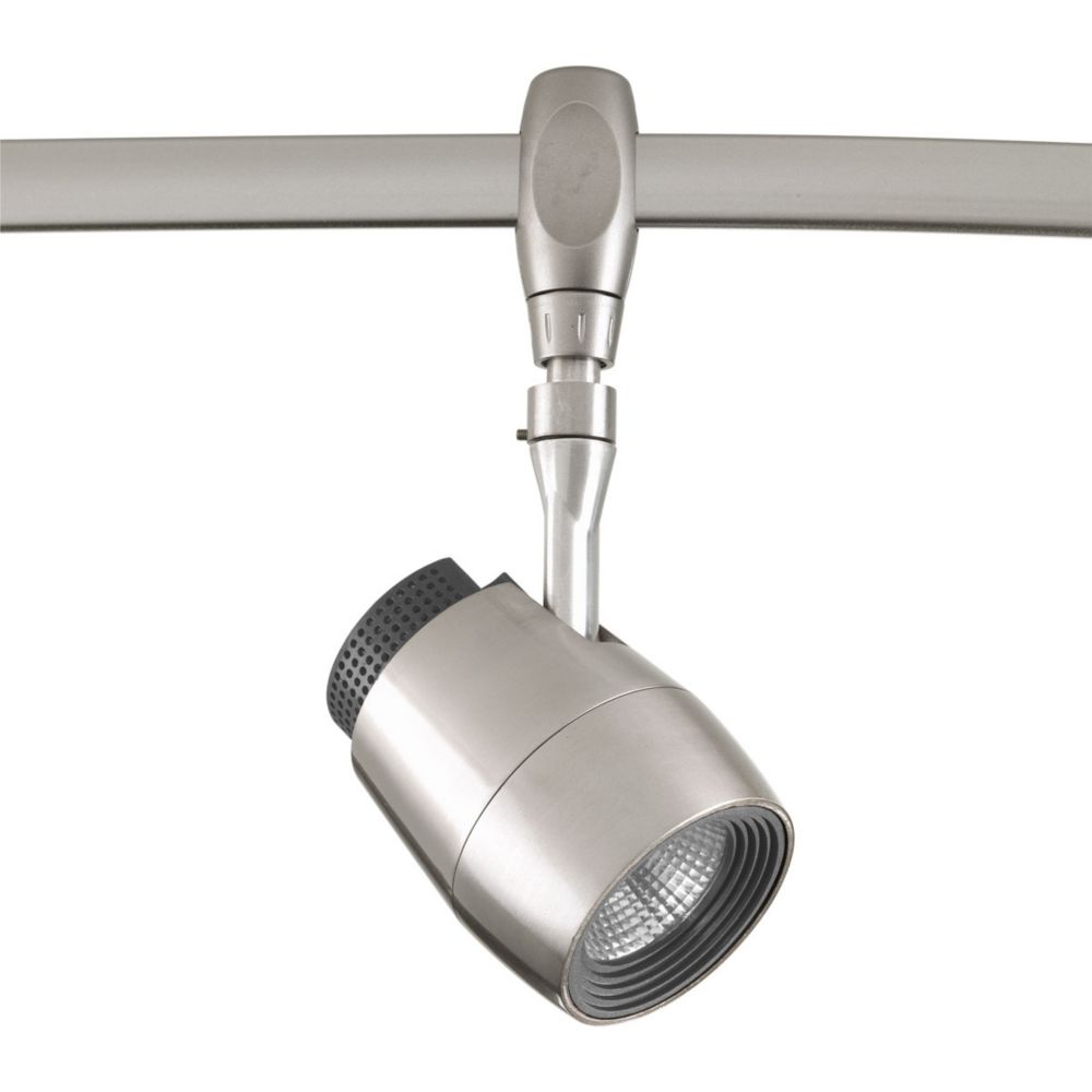 Progress Lighting LED Flex Track Collection 1Light Brushed Nickel Track Lighting Head The
