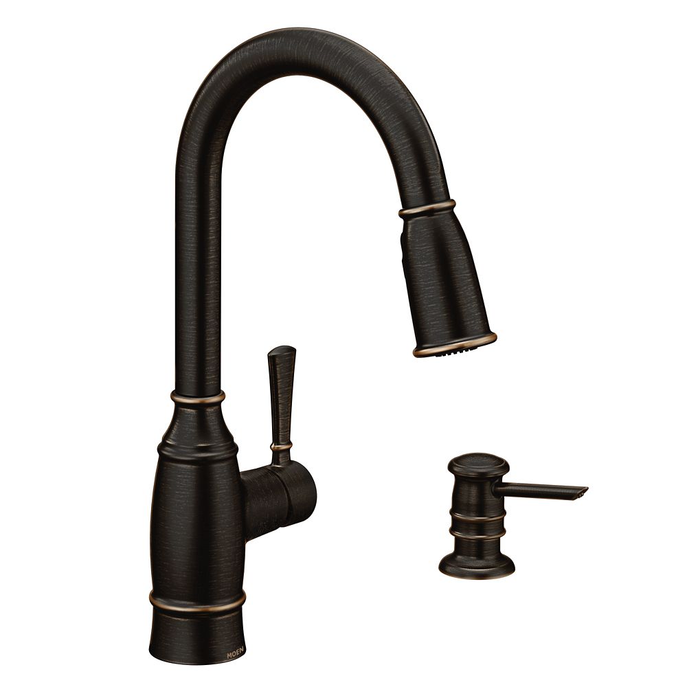 Home Depot Kitchen Faucets Moen Pull Down / MOEN Springvale Single