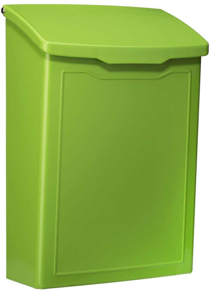 Architectural Mailboxes Marina Wall Mount Mailbox Lime Green The Home