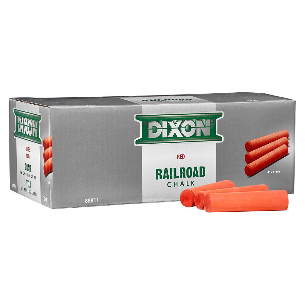 Dixon Railroad Chalk Red (72 per box) The Home Depot Canada