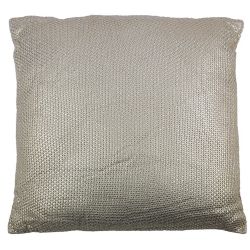 Brown Faux Leather Cushion