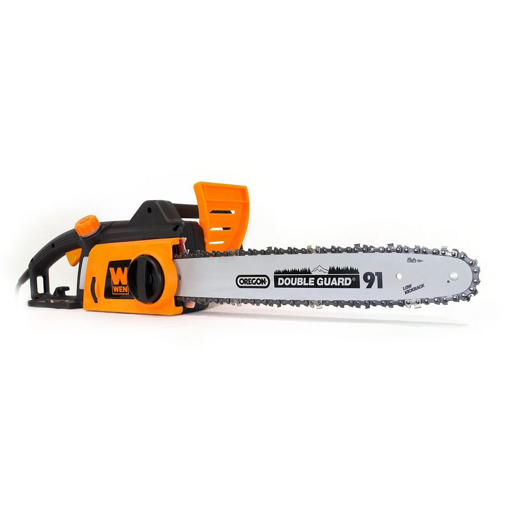 WEN Scie à chaîne électrique 12 A 16 po (41 cm) | Home Depot Canada