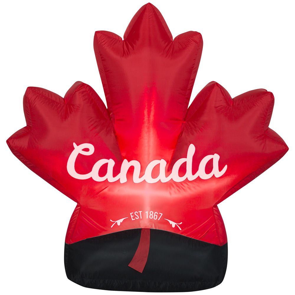 Home Accents Holiday Canada Day Maple Leaf Airblown Inflatable The