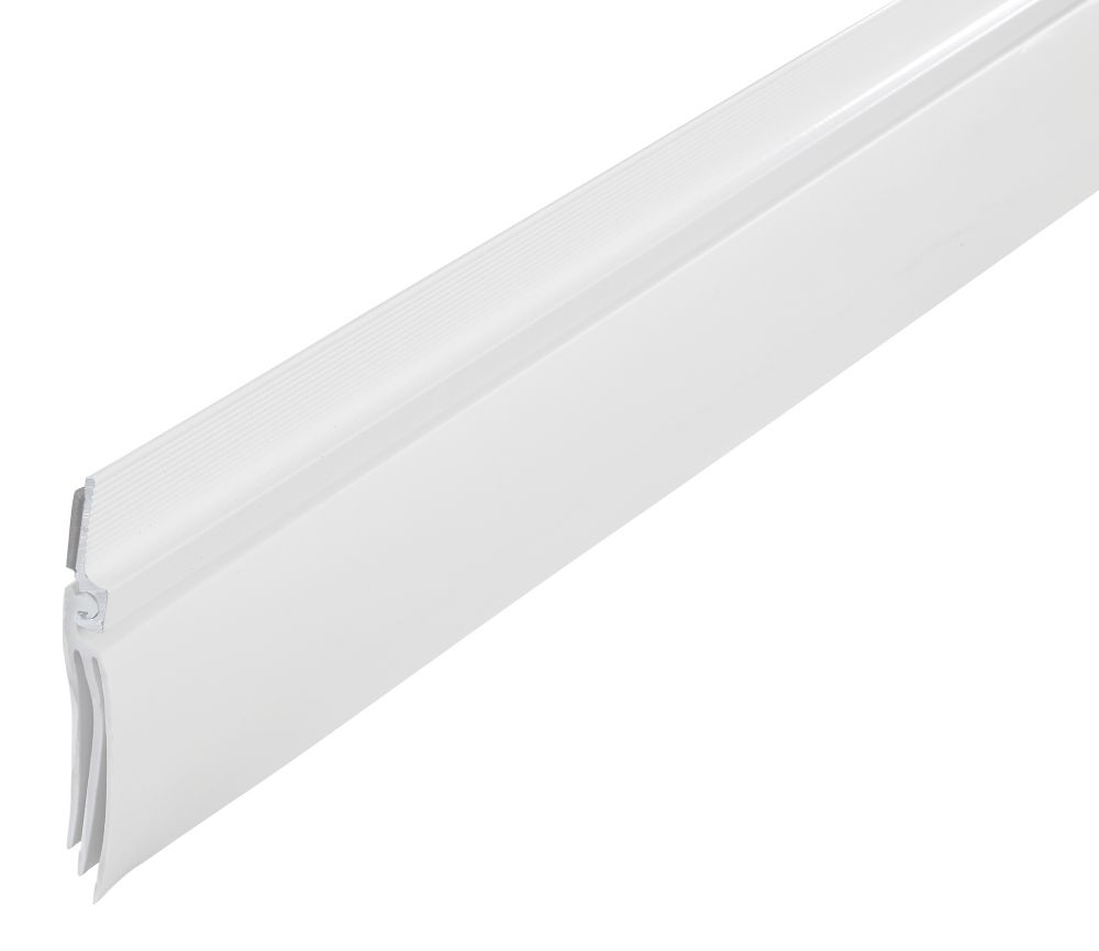 MD Deny 3/4inch x 36inch DENY Aluminum & Vinyl Weather Seal Under Door Sweep White The Home