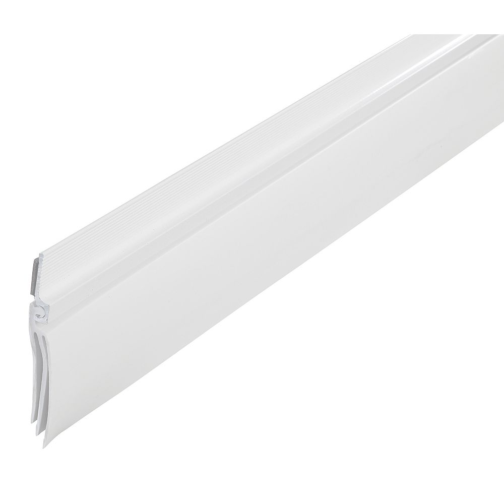 MD Deny 3/4inch x 36inch DENY Aluminum & Vinyl Weather Seal Under Door Sweep White The Home