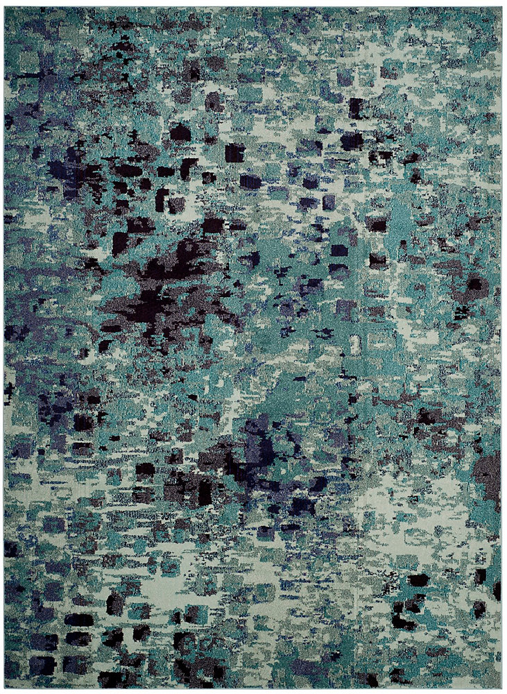 Monaco Zoey Light Blue Multi 8 Ft X 11 Indoor Area Rug
