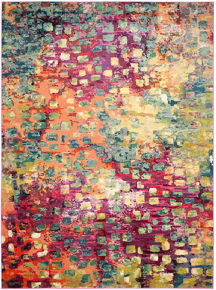 Monaco Zoey Pink Multi 8 Ft X 11 Indoor Area Rug