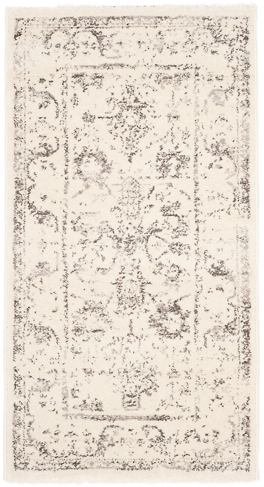 Porcello Imani Ivory Light Grey 2 Ft 7 Inch X 5 Indoor Area Rug