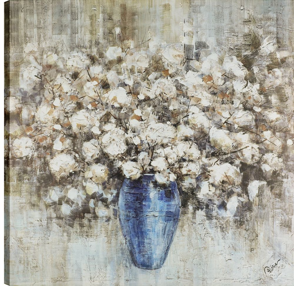 Art Maison Canada 36x36 Flower Vase, Canvas Print Wall Art, Ready to