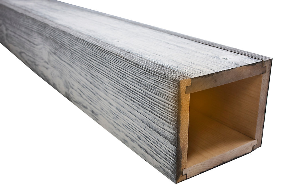 Fausse poutre sign e thentik pin noueux Blanc inox 5 1 2 Fausse poutre sign e thentik pin noueux Blanc inox 5 1 2
