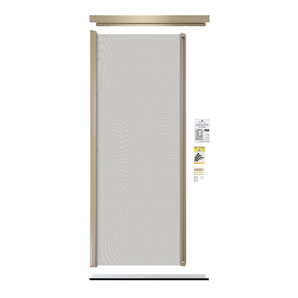 REVELATION Retractable Screen Single Entrance door sandalwood lg11 ...