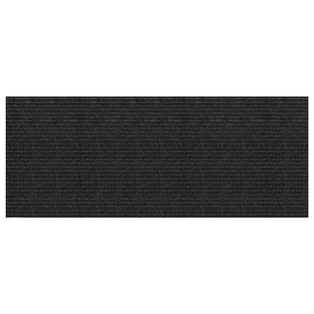 Multy Home Concord Charcoal 2 ft. x 5 ft. Needlepunch Floormat Runner