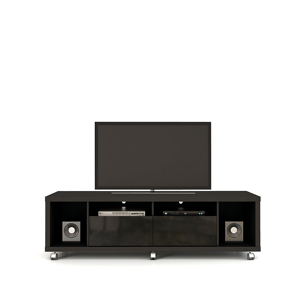 Cabrini Tv Stand 1 8 In Black Gloss And Matte