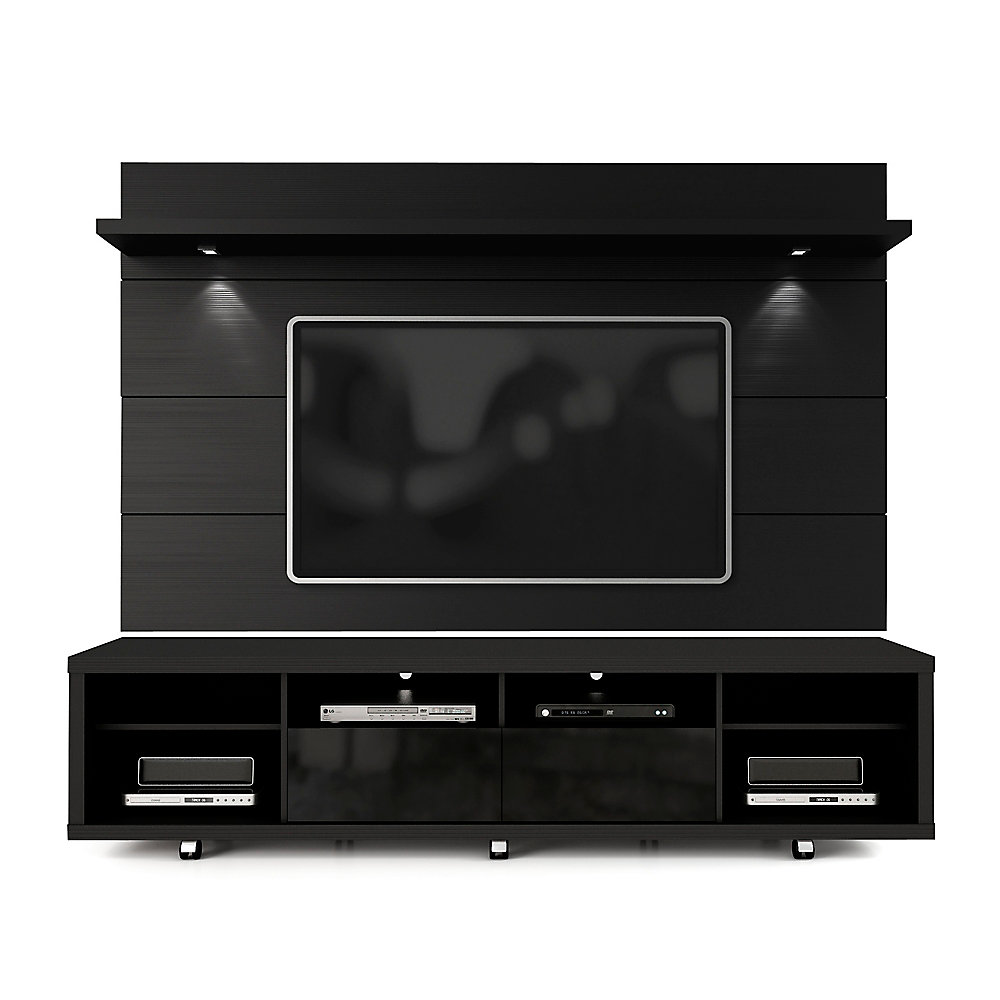 Cabrini TV Stand and Floating Wall TV Panel with LED ...