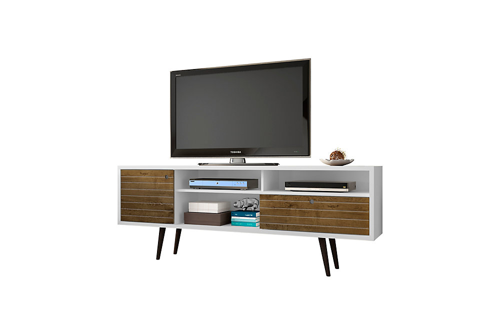 Manhattan Comfort Liberty 70.86" Modern TV Stand with 4 Shelving Spaces