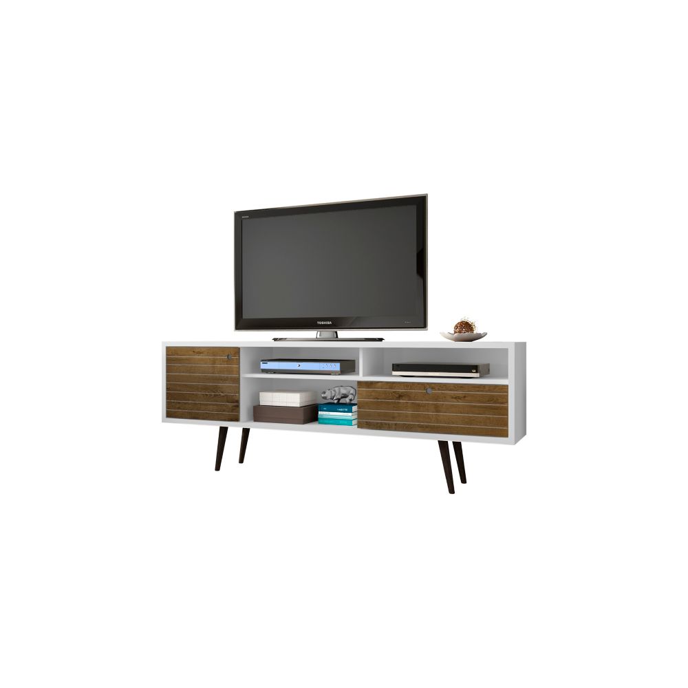 Manhattan Comfort Liberty 70.86" Modern TV Stand with 4 Shelving Spaces