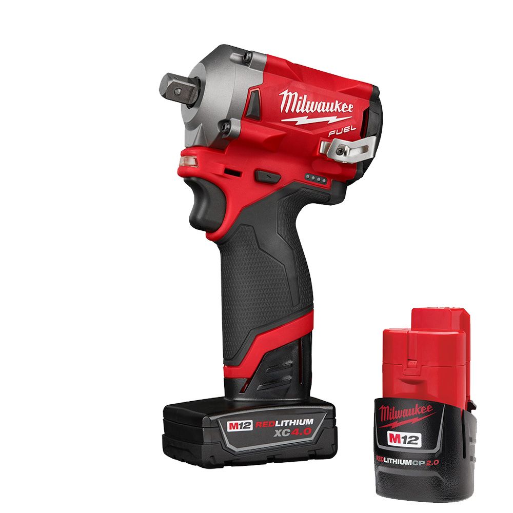 Milwaukee Tool M12 FUEL 12V LiIon Brushless Cordless Stubby 1/2Inch