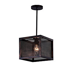10 inch 1 Light Pendant with Antique Copper Finish From our Calypso Collection
