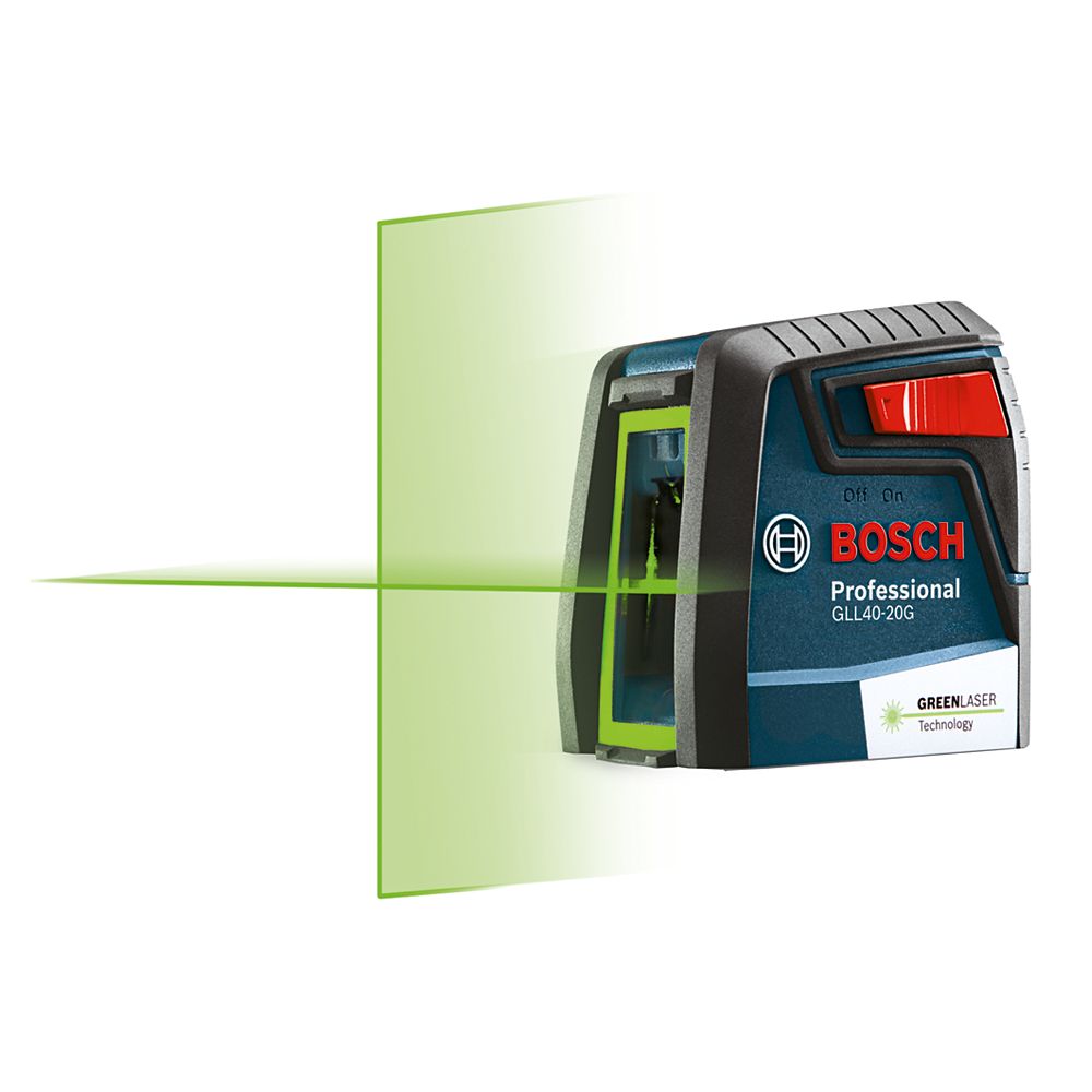 Bosch GreenBeam SelfLevelling CrossLine Laser The Home Depot Canada