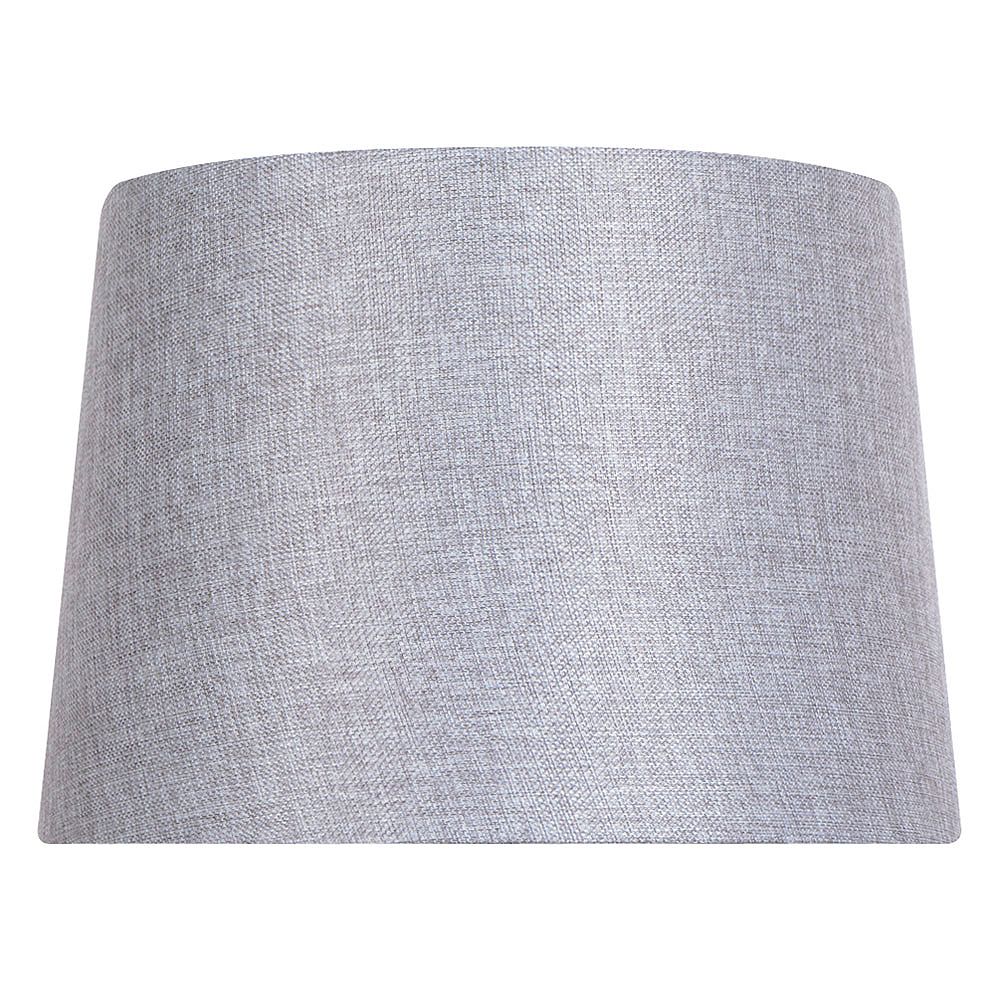 Hampton Bay 14 inch DIA Grey Linen Blend Table Lamp Shade The Home