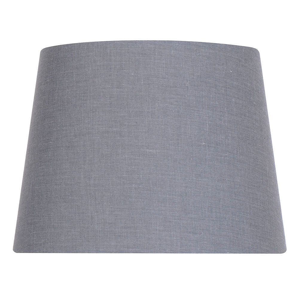 Hampton Bay 10 inch DIA Dark Grey Cotton Blend Accent Lamp Shade The