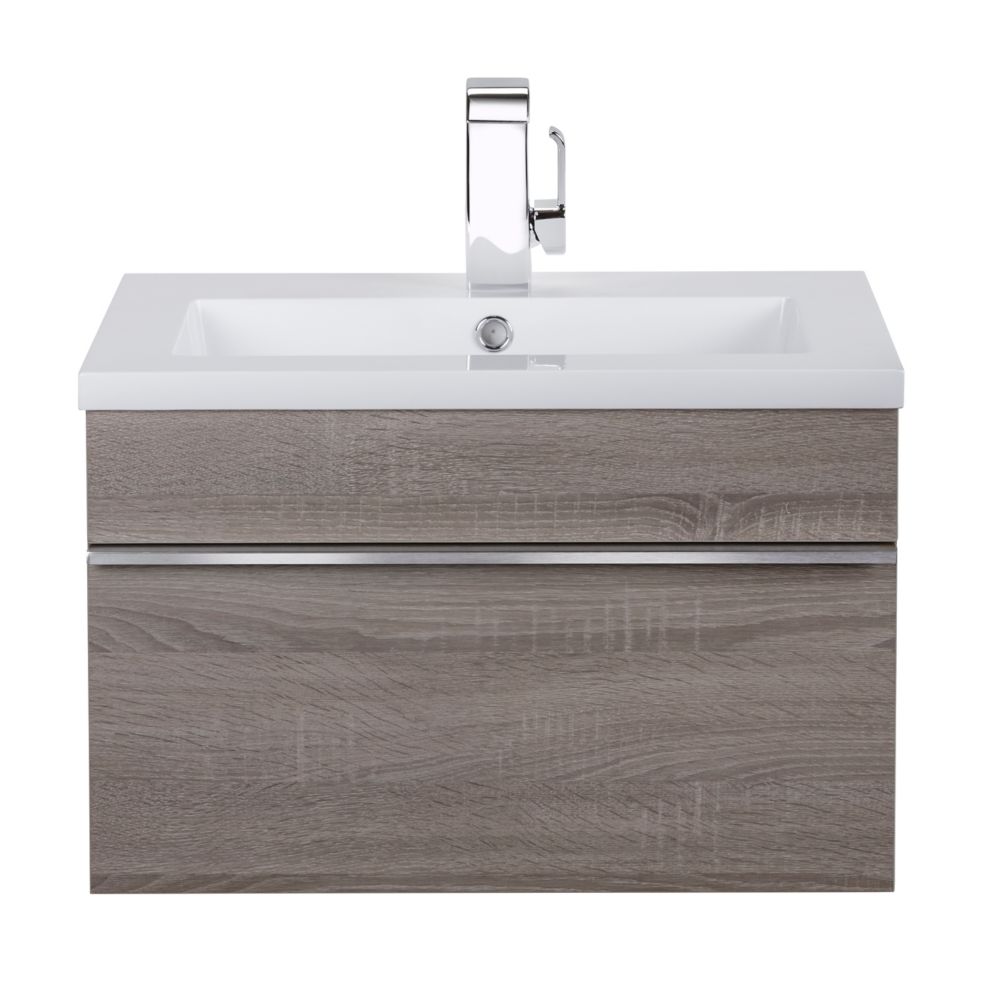 Cutler Kitchen & Bath Trough Collection 24 inch Wall Mount Modern Bathroom Vanity Dorato The