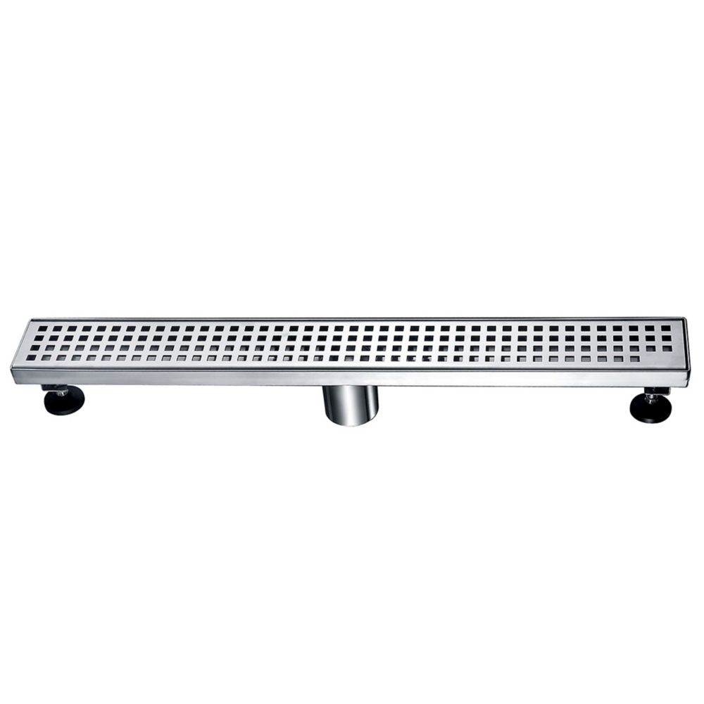 Linear Shower Drain Square Grid, 36 inch.