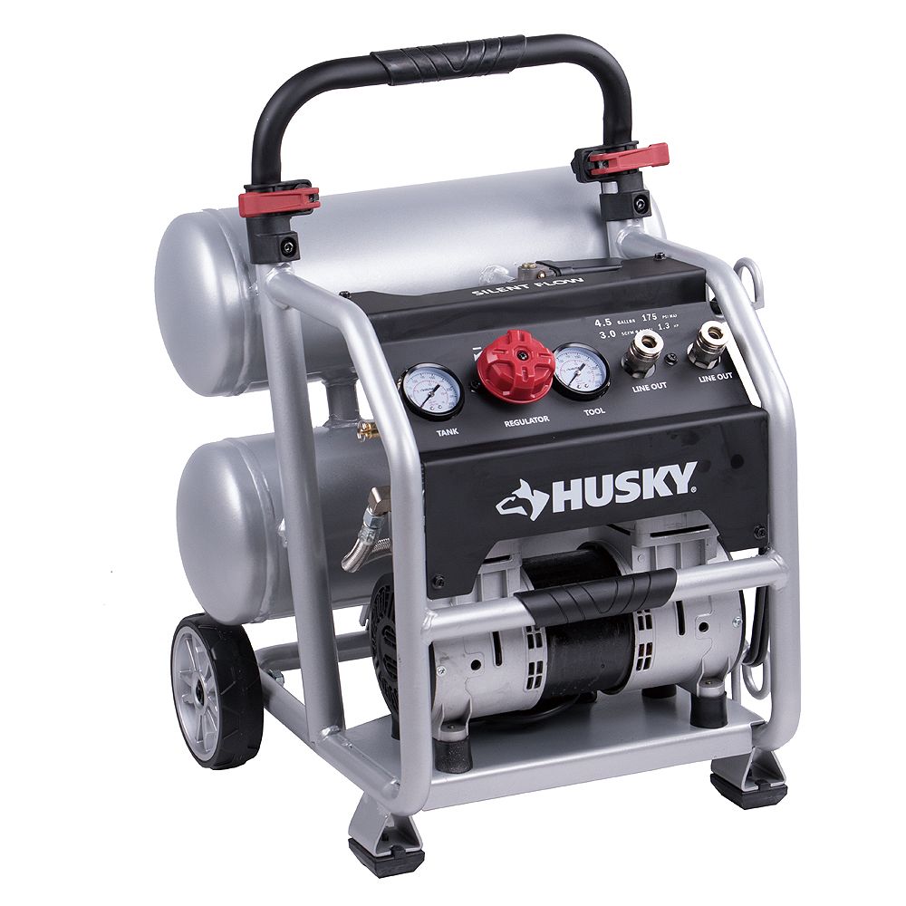 Husky 17L (4.5 Gal.) Portable Electric Twin Stack Silent ...