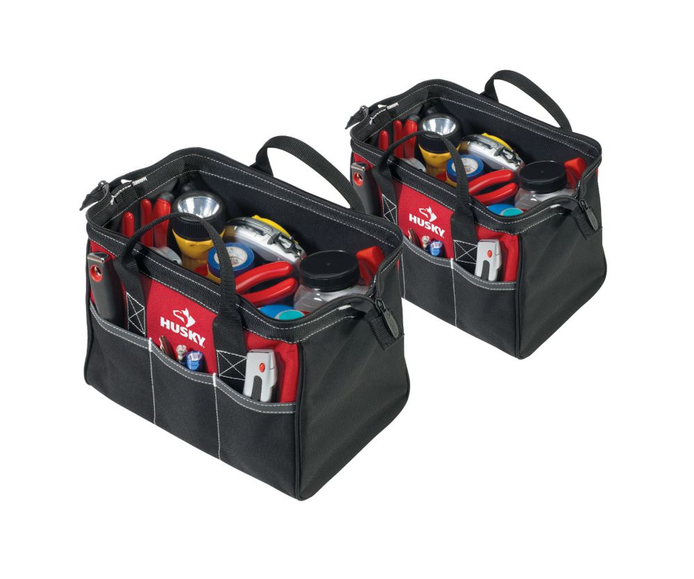 HUSKY 12inch 2Pack Tool Bag The Home Depot Canada