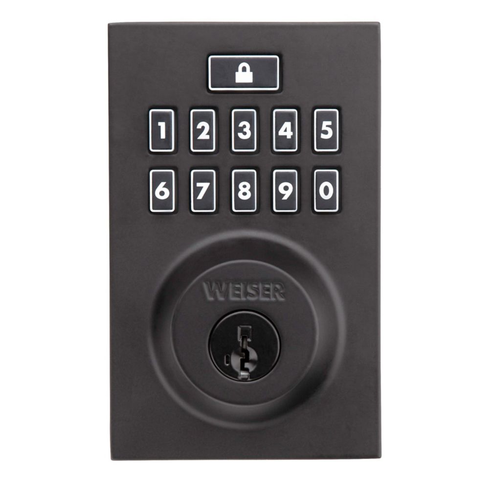 Smartcode 10 Keyless Entry Contemporary Deadbolt in Black