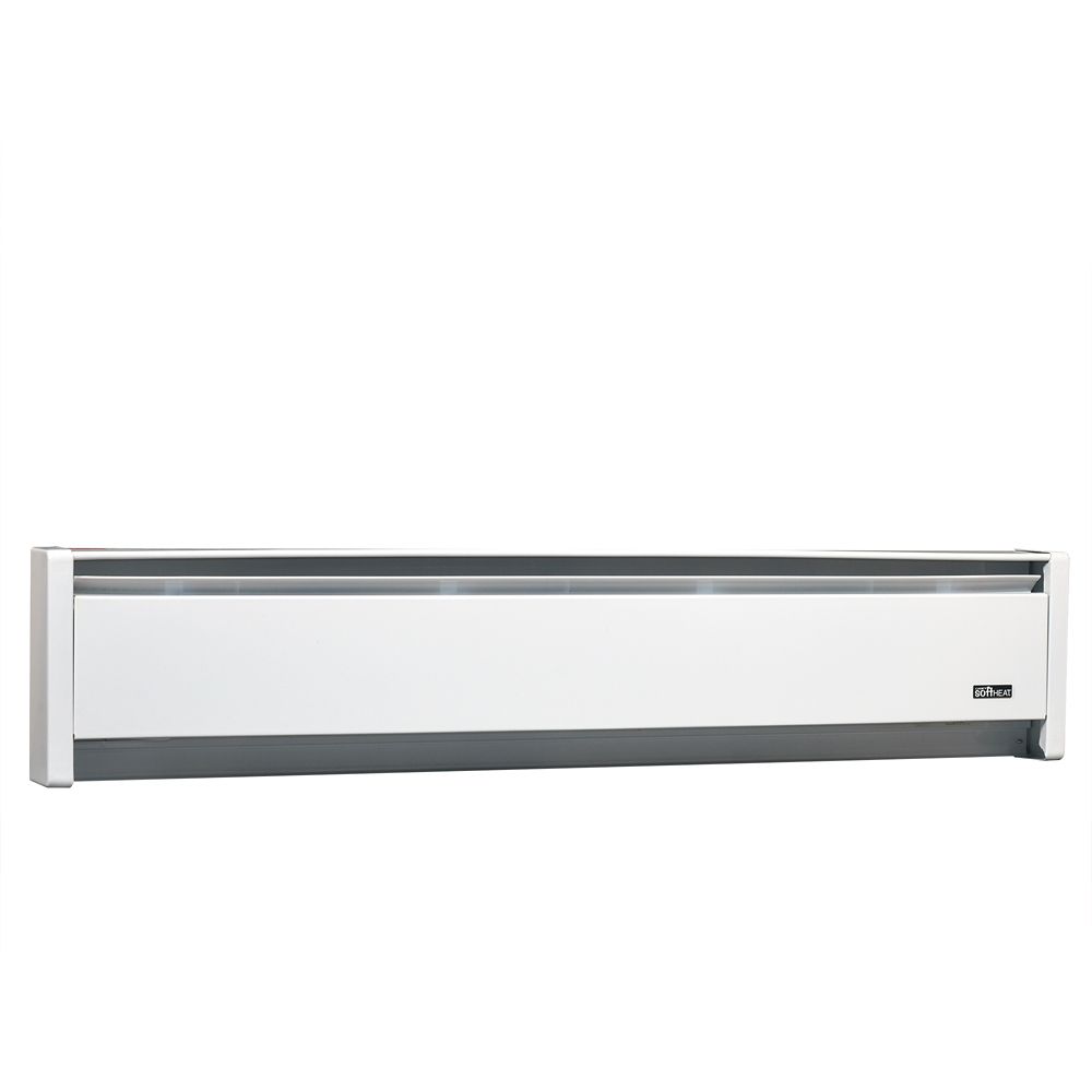 CADET HEAT 1250W 240V, 71 inch SoftHeat hydronic baseboard, white The